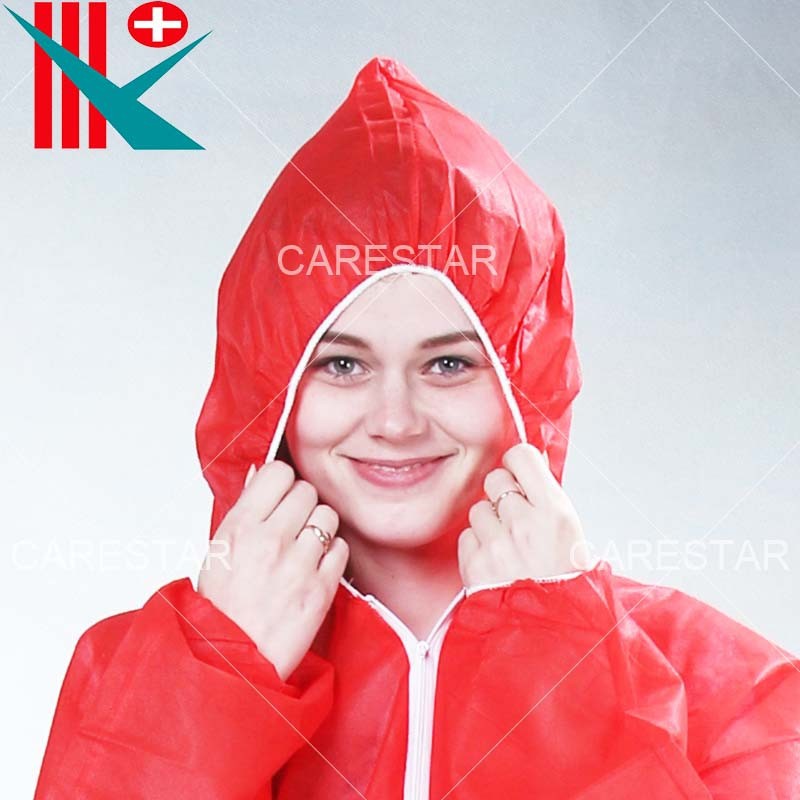 Red PP Coverall (2) Red PP Coverall (2)